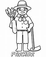 Farmer Professions Topcoloringpages Overalls sketch template