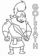 Goliath Coloring David Pages Printable Drawing Kids Colouring Coloringhome Battle Bible Clipart Getdrawings Library sketch template