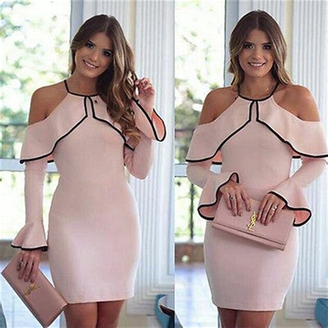 Office Lady Sexy Women Ladies Clothing Dresses Casual Mini