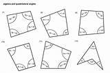 Angles Algebra Quadrilaterals Equations Forming Labels sketch template