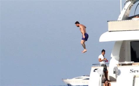 Messi S Yacht Jump In Ibiza