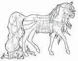 Coloring Draft Pages Horse Getdrawings sketch template