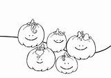 Coloring Pumpkins Little Five Sheet Sheets Pumpkin Pages Halloween Choose Board Cute Kids sketch template