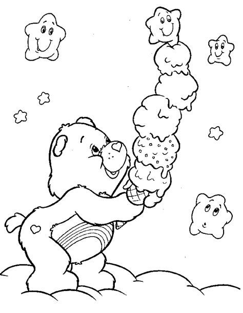 care bears printable coloring pages coloring home