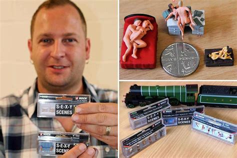 model railway firm is selling x rated accessories showing tiny couples