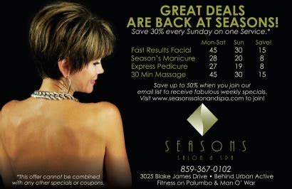 seasons salon spa cundiff creative