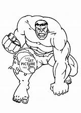Hulk Coloring Pages Drawing Cartoon Printable Getdrawings sketch template