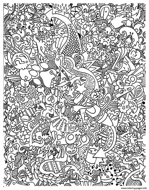 doodle art coloring pages  adults  getcoloringscom