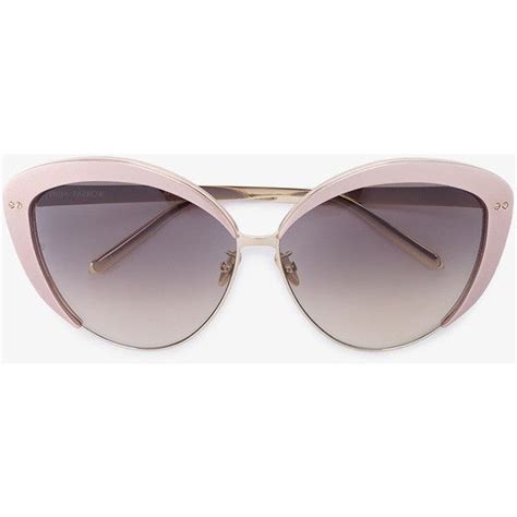 linda farrow   cat eye sunglasses featuring polyvore womens
