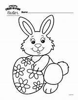Coloring Bunny sketch template