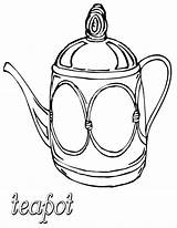 Teapot Coloring Pages Teapot1 sketch template