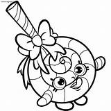 Shopkins Coloring Pages Cookie Getcolorings Print sketch template