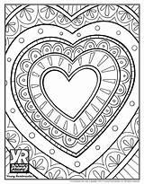 Coloring Heart Pages Detailed Color Kids Getcolorings Printable Colorings sketch template