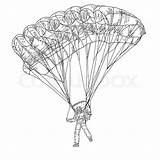 Paratrooper Jumper sketch template