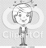 Teenage Drunk Adolescent Girl Outlined Coloring Clipart Vector Cartoon Cory Thoman sketch template