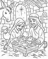 Jesus Coloring Stable Birth Pages Christian Sheet Sheets Topcoloringpages sketch template