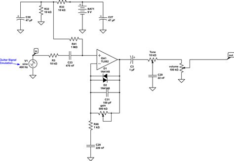 circuit design   building   distortion pedal   time  connect     power
