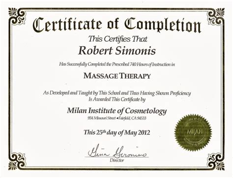 certificate of completion images elegant lavender skye massage therapy