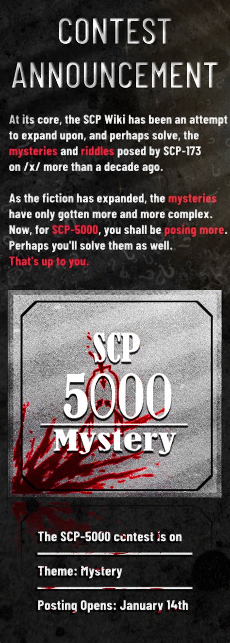 scp  contest    mystery   theme scp