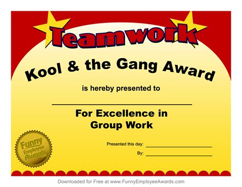 funny certificates  employees templates  template ideas