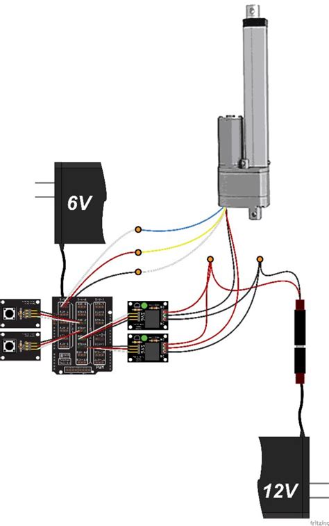control  large linear actuator  arduino arduino project hub