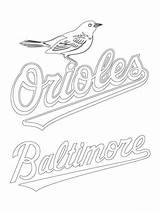 Coloring Pages Orioles Baseball Mlb Logo Baltimore Printable Mariners Phillies Ravens Sport Color Print Drawing Major League Seattle Getcolorings Sheets sketch template