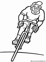 Biciclist Radfahrer Colorir Desenhos Colorat Fahrrad Coloriage Sportarten Malvorlage Deportes Ciclismo Ausmalbild Malvorlagen Esportes Verschiedene Bicicleta Flashcards Imprimer L0 Kleurplaten sketch template