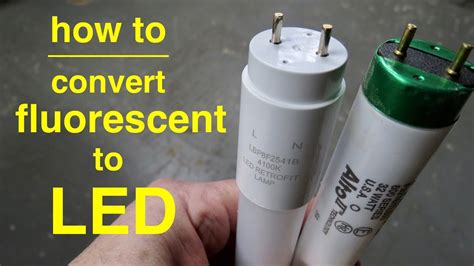 convert  fluorescent lights  led explained  simple terms youtube