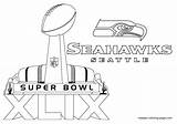 Coloring Pages Seattle Seahawks Bowl Super Seahawk Logo Xlix Color Maatjes Print Football Template Stadium Save Printable sketch template
