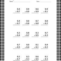 decimal addition worksheet
