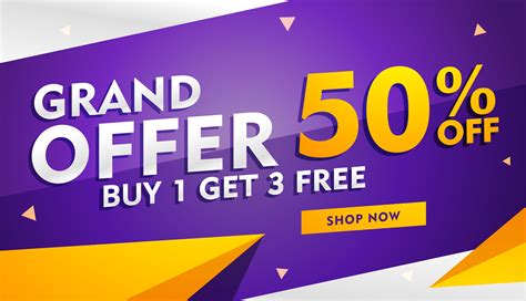 grand offer sale  discount banner template  promotion   vector art stock