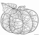Citrouille Intricate sketch template