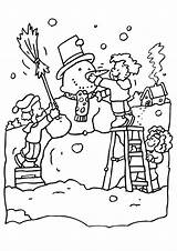 Coloring Snow Pages Snowman Printable Man Winter Making Color Playing Sheets Plow Sheet Print Colouring Colossal Getcolorings Popular Edupics Getdrawings sketch template