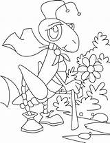 Grasshopper Coloring Pages Garden Scrawling Kids sketch template