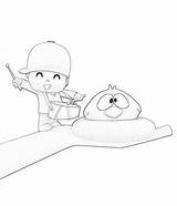 Coloring Pocoyo Pages sketch template