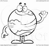 Venus Planet Cartoon Coloring Waving Clipart Thoman Cory Outlined Vector Pages Drawing Getdrawings Regarding Notes Getcolorings sketch template