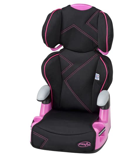 evenflo amp high  car seat booster pink angles walmartcom