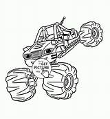 Coloring Blaze Pages Truck Monster Stripes Trucks Machine Print Machines Nascar Drawing Printable Bigfoot Elegant Color Horn French Getcolorings Getdrawings sketch template
