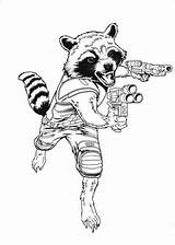 Raccoon Gardiens sketch template
