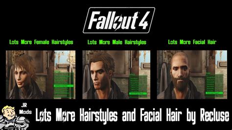 fallout 4 mod showcase lots more hairstyles and facial