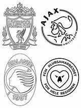 Kleurplaat Ajax Uefa Atalanta Midtjylland Liverpool Ligue Coloring Groupe Bergame Brugge Morningkids Bergamo Groep Beker sketch template