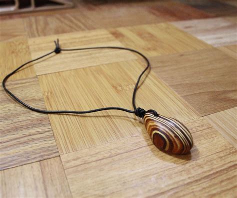 layered wood pendant necklace  steps  pictures instructables