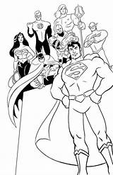Justice League Coloring Pages Cartoon Print Color sketch template