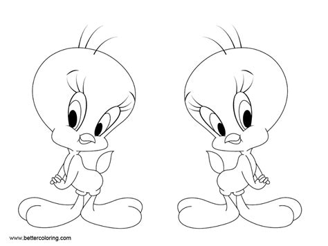 tweety bird coloring pages  printable coloring pages
