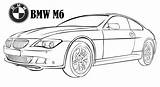 Bmw Coloring Car M6 Printable Luxury Pages Sheet Performance High sketch template
