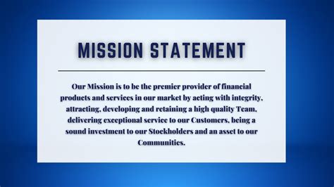mission statement  kansas bank