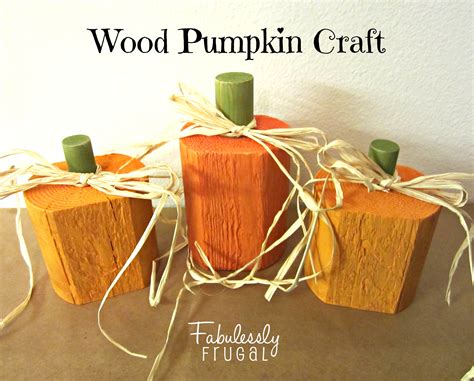 wood pumpkin craft