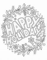 Coloring Pages Holiday Happy Worksheets Woojr Via Tag sketch template