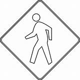 Pedestrian Coloring Clipart Outline Person Template Clip Pages Crossing Child Cliparts Sign Kids Etc Passage Don Library Use Imagixs Gif sketch template