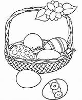 Koszyk Wielkanocny Kolorowanka sketch template